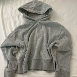 ZARA cropped gray hoodie, amazing condition, barely worn